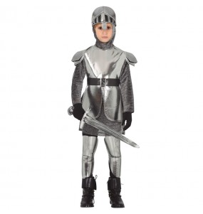 Costume da cavaliere medievale in armatura per bambino