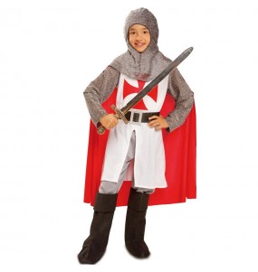 Costume da Cavaliere medievale con mantello per bambino