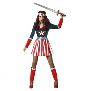 Costume da Capitana America fumetto per donna