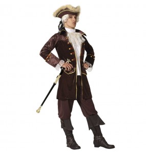 Costume da Capitano pirata marrone per uomo