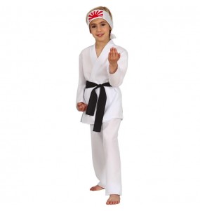 Costume da Cobra Kai bianco per bambino