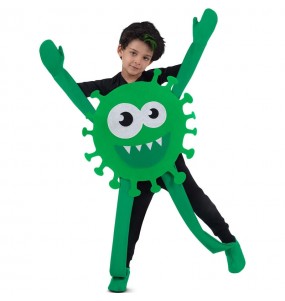 Costume da Coronavirus verde per bambino