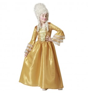 Costume da Cortigiana d'oro per bambina