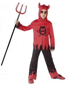 Costume da Diavolo con occhi mobili per bambino