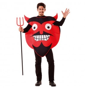 Travestimento Diavolo Emoticon adulti per una serata ad Halloween