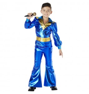 Costume da Disco Abba blu per bambino