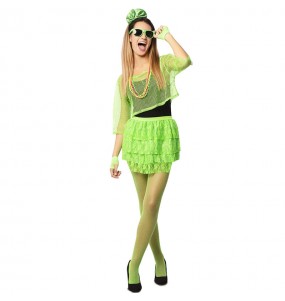 Costume da Discoteca verde per donna