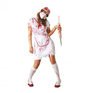 Travestimento Infermiera Zombie Sanguinante donna per divertirsi e fare festa