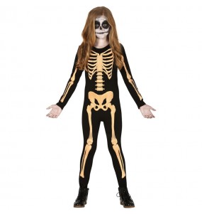 Vestito Scheletro Skull bambine per una festa ad Halloween