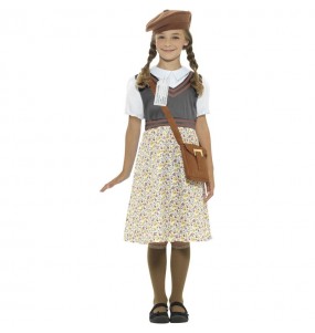 Costume da Evacuata dalla seconda guerra mondiale per bambina