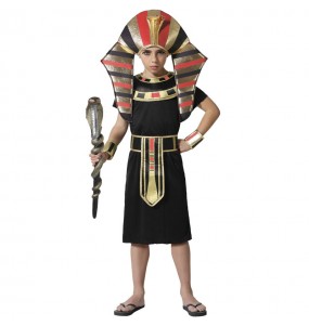 Costume da Faraone nero e oro per bambino
