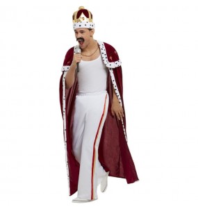 Costume da Freddie Mercury con mantello reale per uomo