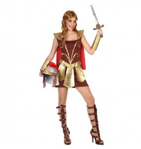 Travestimento Gladiatrice Romana donna per divertirsi e fare festa