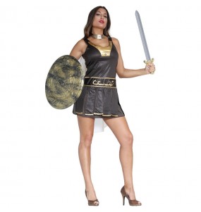 Travestimento Gladiatrice selvaggia donna per divertirsi e fare festa