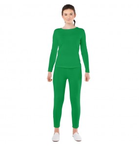 Costume da Body verde 2 pezzi per donna