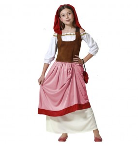 Costume da Albergatrice medievale per bambina