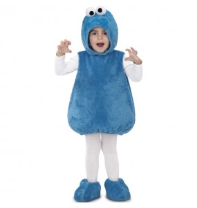 Travestimento Cookie Monster in peluche bambino che più li piace