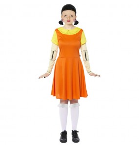 Costume da Bambola Squid Game per donna