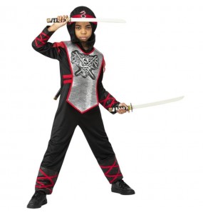 Costume da Ninja Dragon rosso per bambino