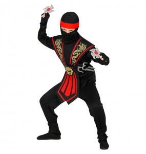 Costume da Ninja Kombat rosso per bambino