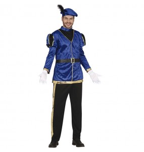 Costume da Paggetto blu dei Re d\'Oriente per uomo