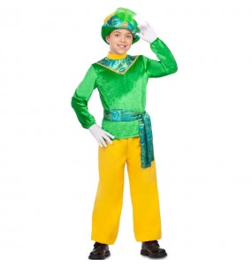 Costume da Paggio Re Magio verde per bambino