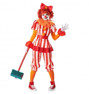Travestimento da Clown pazzo Circo del Terrore per donna