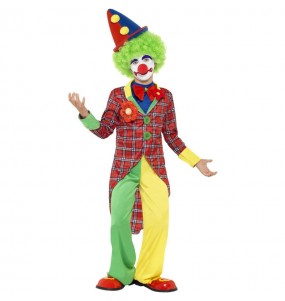 Costume da clown con giacca rossa per bambino