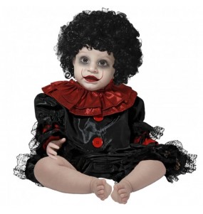 Costume da Clown nero assassino per neonato