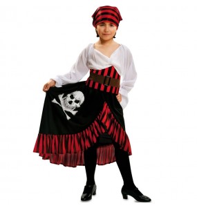 Costume da pirata con bandana per bambina