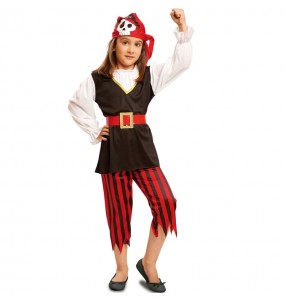 Costume da Pirata teschio classica per bambina