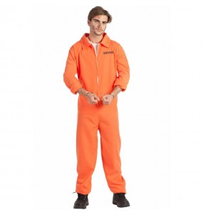 Costume da Prigioniero arancione per uomo