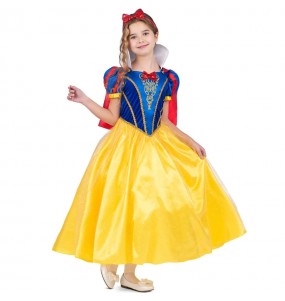 Costume da Principessa Biancaneve con mantello per bambina