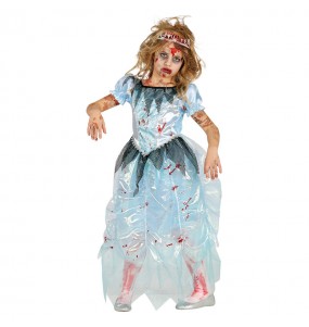 Vestito Principessa zombie bambine per una festa ad Halloween