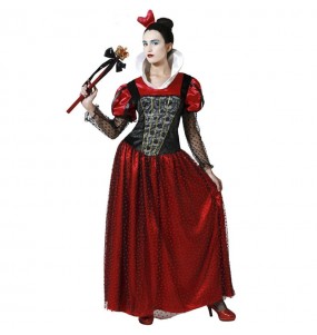 costume regina di cuori alice mascotte cosplay carnevale adulti completo  donna