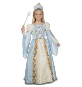 Travestimento regina medievale blu bambina che più li piace