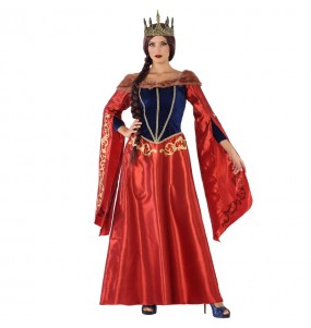 Travestimento Regina Medievale Rosso donna per divertirsi e fare festa