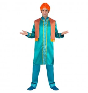 Costume da Re indù blu per uomo