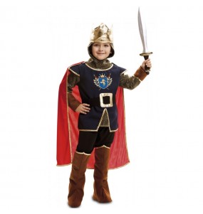 Costume da Re medievale con mantello per bambino