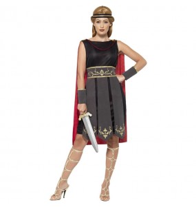 Costume da Soldato Romano Nero per donna