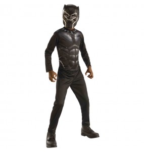 Costume da Supereroe Black Panther classico per bambino