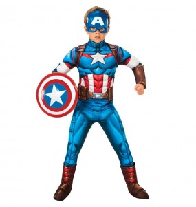 Costume da Supereroe Capitan America deluxe per bambino