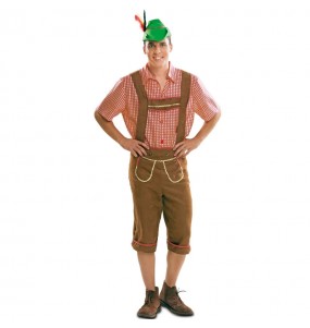 Costume da Tirolese marrone per uomo