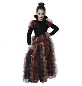 Travestimento da Vampiressa in stracci colorati per bambina