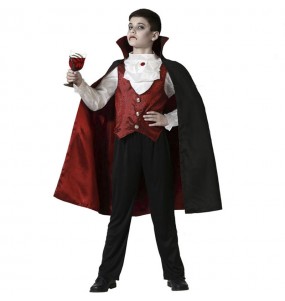Costume da Vampiro Borgogna per bambino