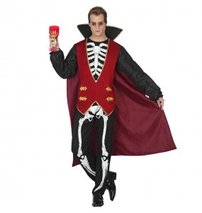 Travestimento Vampiro scheletro adulti per una serata ad Halloween