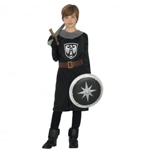 Costume da Guerriero medievale scuro per bambino