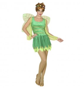Costume da Fata verde con ali per donna