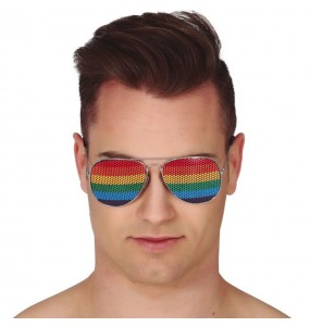 Occhiali da aviatore per l'orgoglio gay per completare il costume