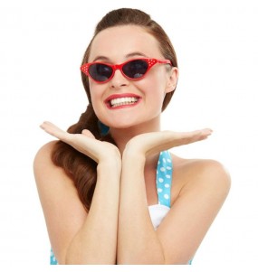 I più divertenti Occhiali Grease rossi per feste in maschera